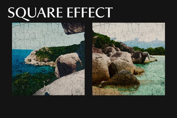Old Wall Painting Square And Poster Photo Effect