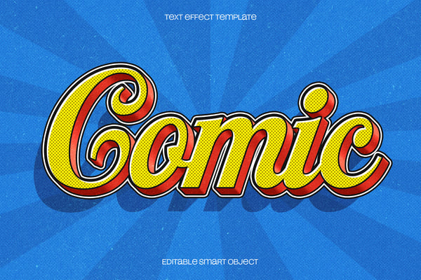 Retro Comic Text Effect