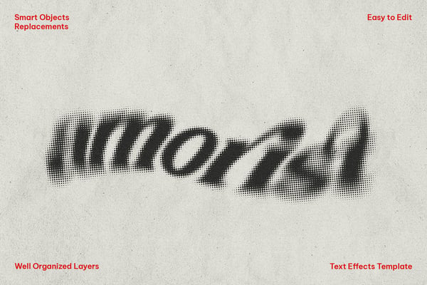 Halftone Dots Text Effect