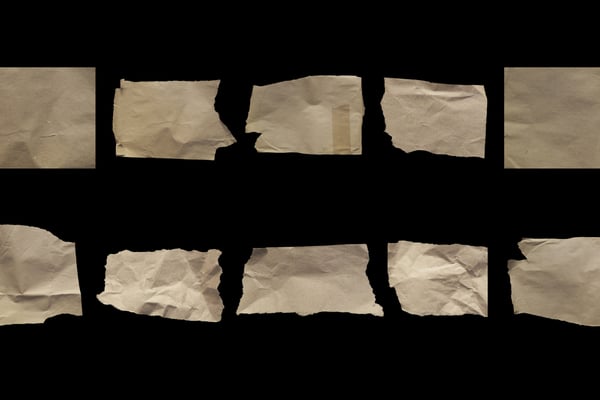 Crumpled Rough Brown Paper Pack 1