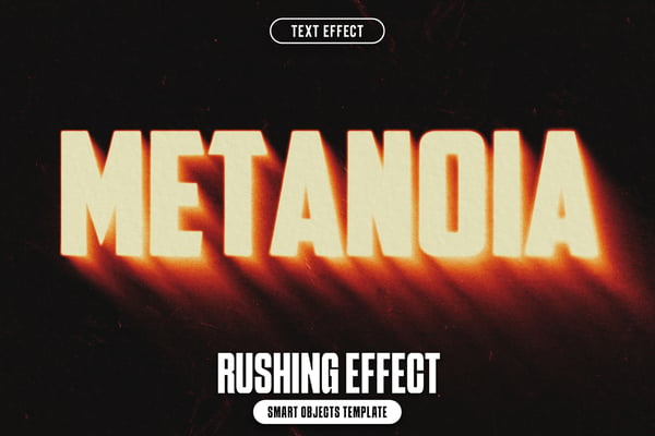 Rushing Text Effect