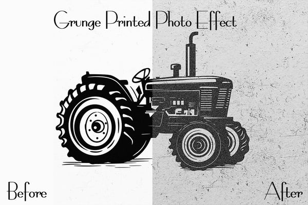 Grunge Printed Photo Effects