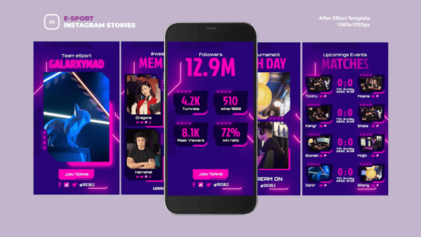 Esport Instagram Stories