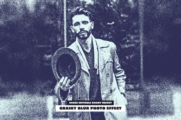 Grainy Blur Photo Effect