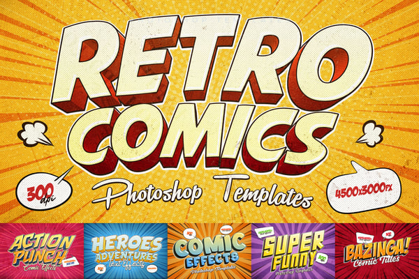 Retro Comics Text Effects