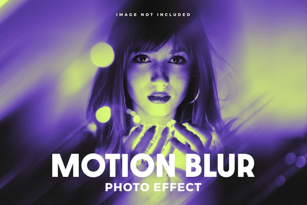 Motion Blur Photo Effect PSD