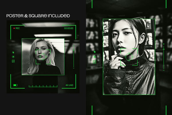 Camera HUD Square And Poster Photo Effect