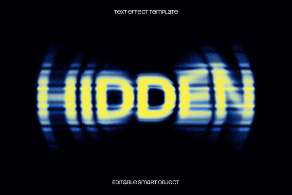 Radial Lines Blur Text Effect
