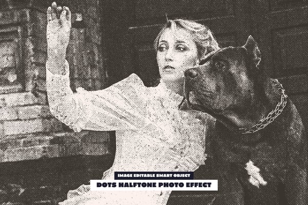Dots Halftone Photo Effect