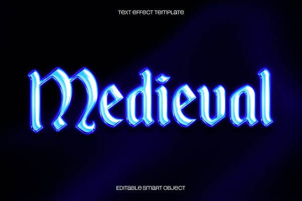 Gothic Chrome Text Effect