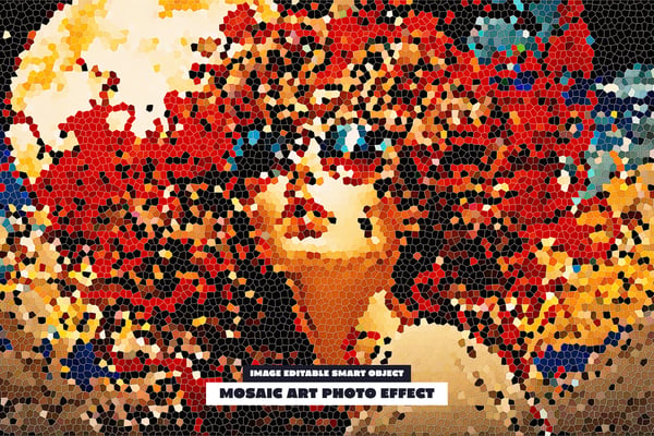 Mosaic Art Photo Effect