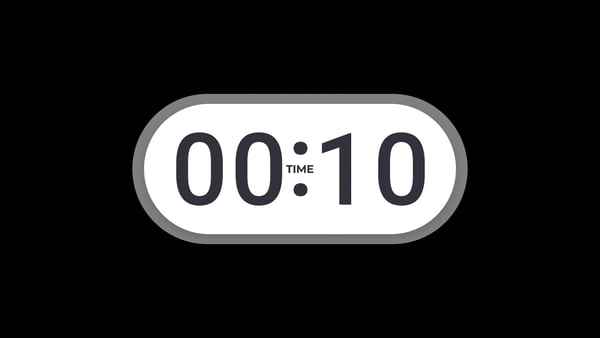 Animated Digital Countdown Timer