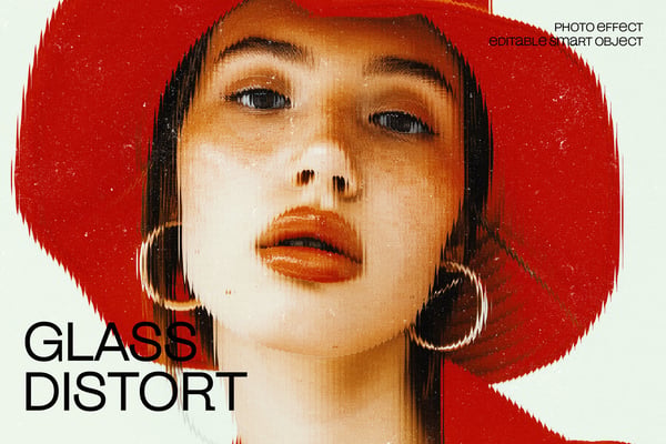 Glass Distort Photo Effect