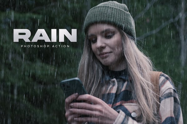 Rain Photoshop Action