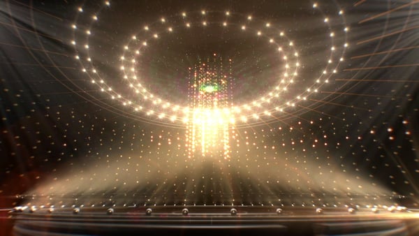Free Golden Light Stage | Video In Loop