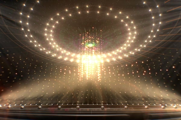 Free Golden Light Stage | Video In Loop