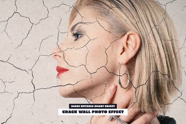 Crack Wall Photo Effect