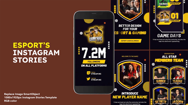 eSport's Instagram Stories
