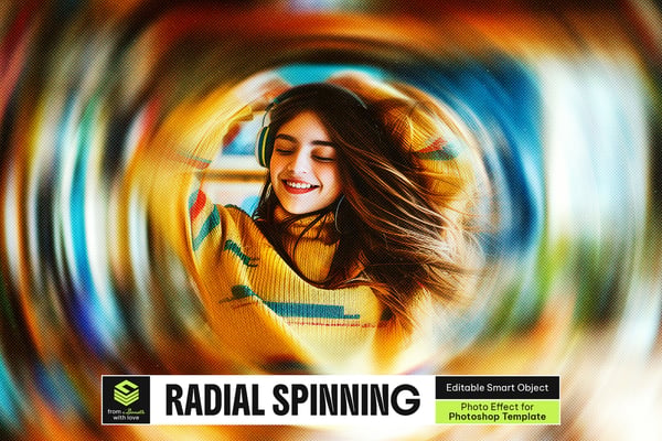 Radial Spinning Photo Effect