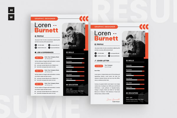 Unique Design Resume CV