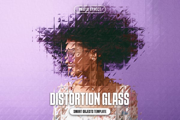 Distortion Glass Photo Effect