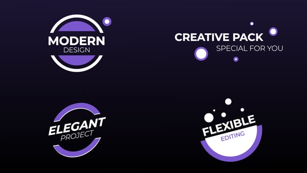 Free Modern Circle Titles & Lower Thirds on Alpha