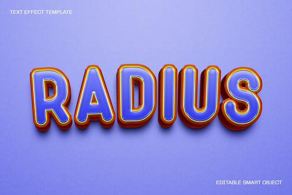 Radius Text Effect