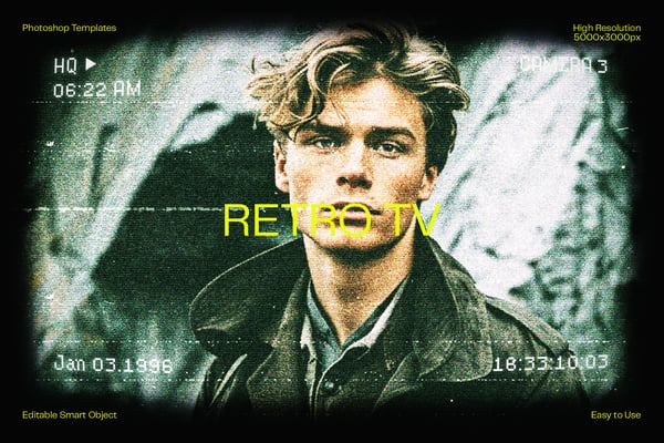 Retro TV Photo Effect