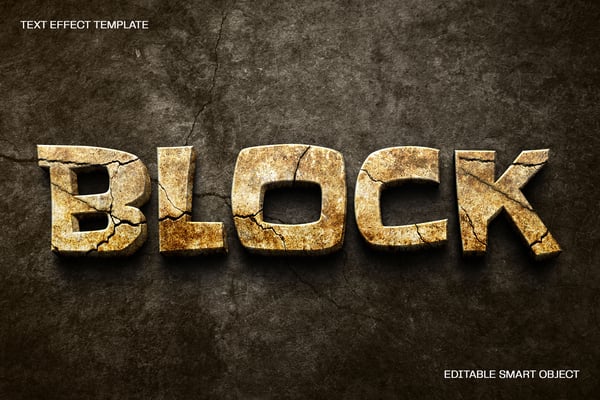 Concrete Text Effect