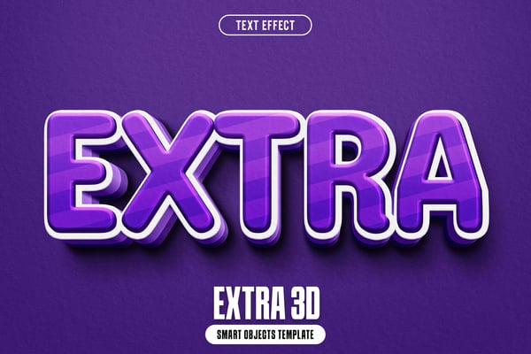 Extra 3D Text Effect