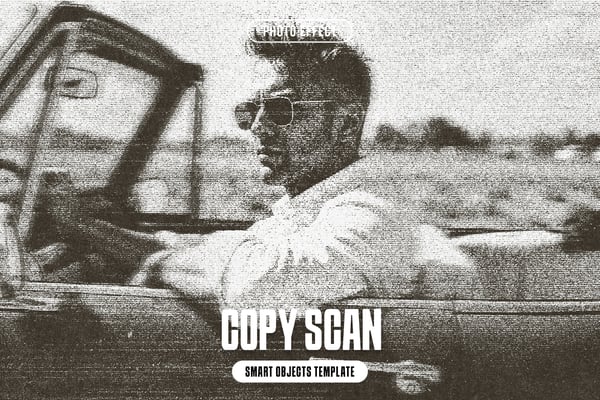 Copy Scan Photo Effect