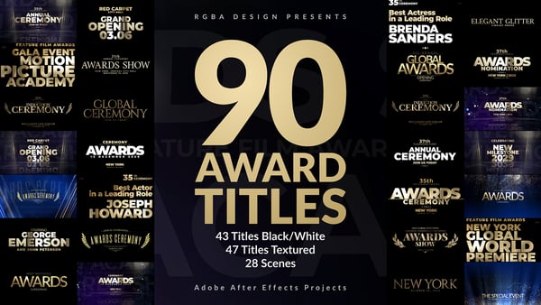 Awards Titles Pack