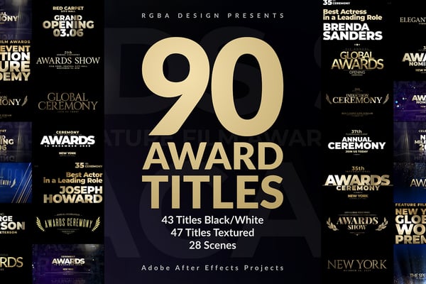 Awards Titles Pack