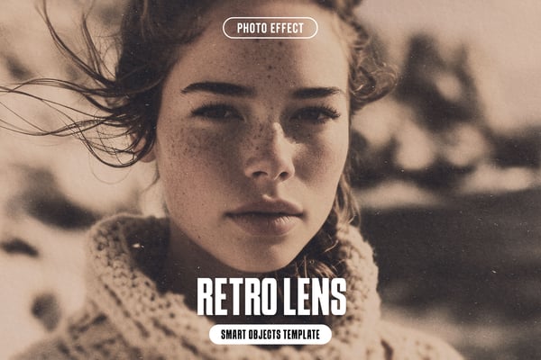 Retro Lens Photo Effect
