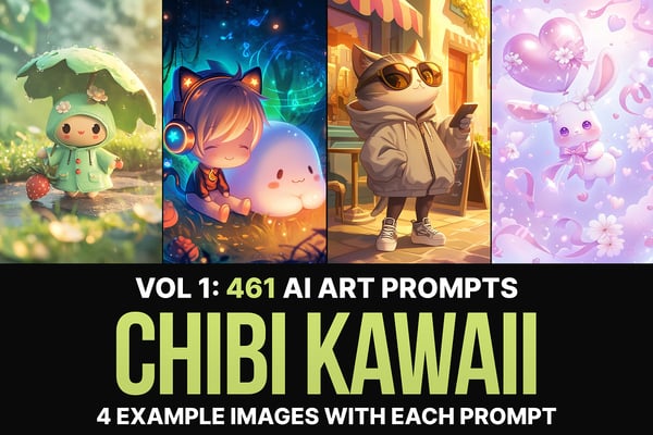 461 Ai Art Prompts for Chibi Kawaii