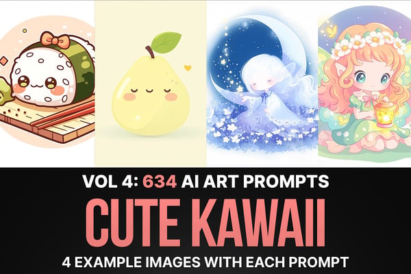 634 Prompts for Cute Kawaii: Vol 4
