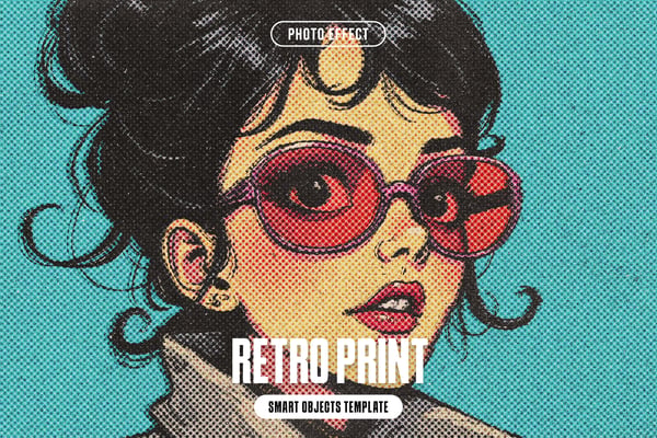 Retro Print Photo Effect