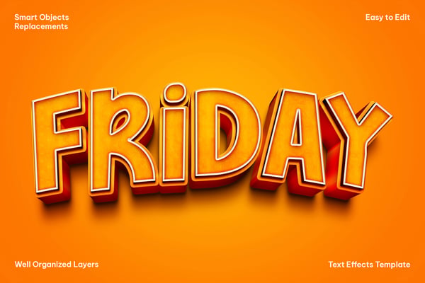 Friday Text Effect