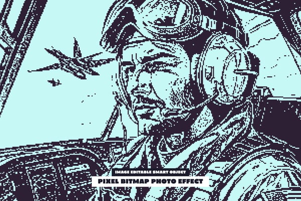 Pixel Bitmap Photo Effect