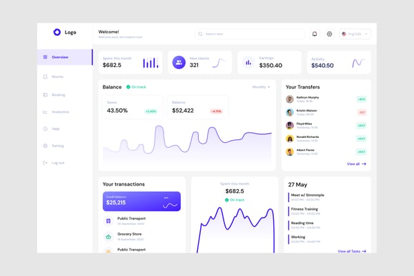 Transaction Report Dashboard UI Kit