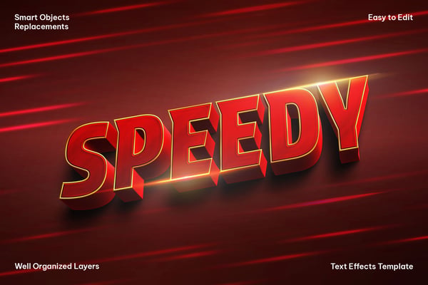 Speedy Text Effect