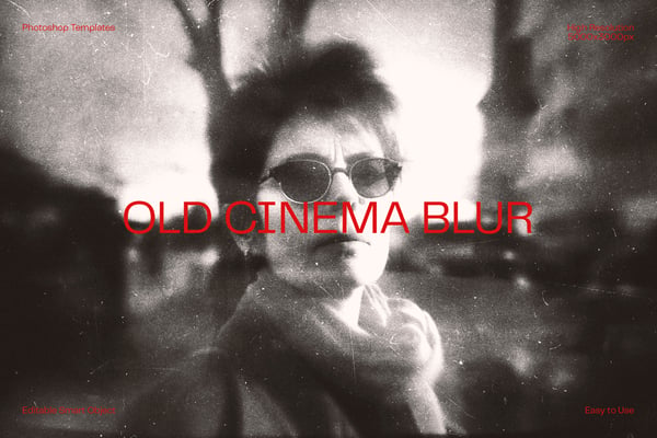 Old Cinema Blur Photo Effect