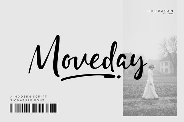 Moveday - A Modern Script Signature Font