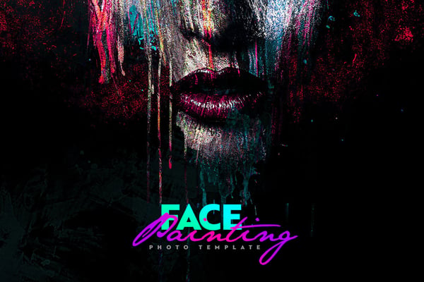 Face Painting Photo Template