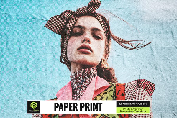 Paper Print Photo Effect