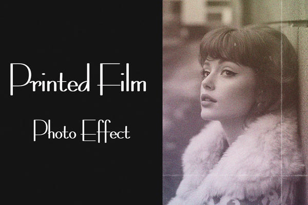 Retro Printed Film Photo Effect