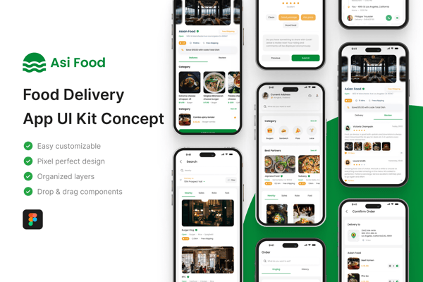 Asi Food - Food Delivery App UI Kit