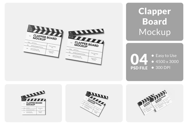 Clapper Board Mockup