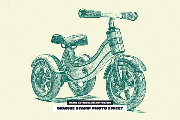 Grunge Stamp Photo Effect