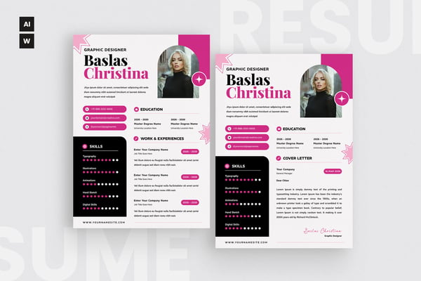 Color Style Resume CV